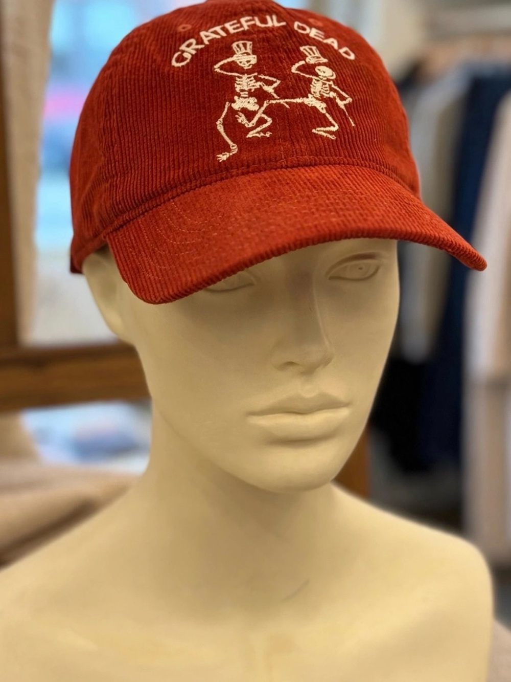 MAD Engine Red Corduroy Grateful Dead Embroidered Cap
